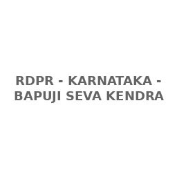 RDPR - KARNATAKA - BAPUJI SEVA KENDRA